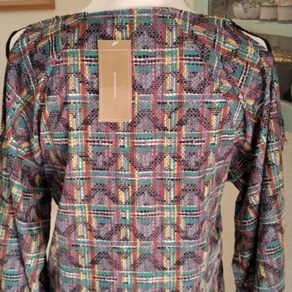 NWT Francesca's Blue Rain Embellished Shift Dress - Picture 9 of 15